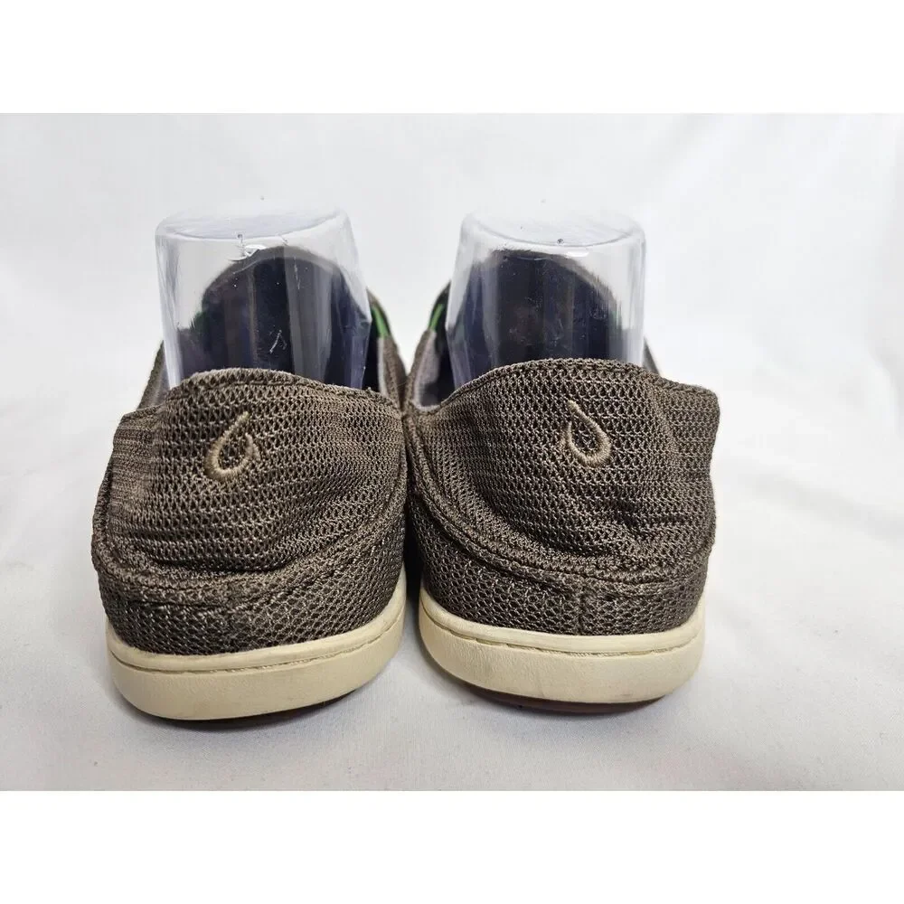 OLUKAI Nohea Mesh‎ Island Slip-On Shoes Casual Brown Mens Size 8